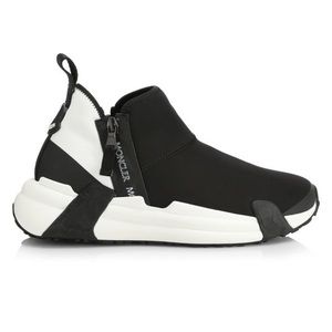 Moncler Compassor Contrast Zip Low Top Sneaker